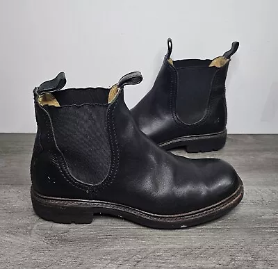 Frye Mens Bowery Chelsea Black Leather Ankle Boots 87186 Size 8 D  • $62.99