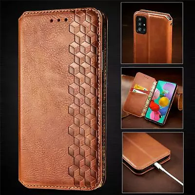 $16.97 • Buy Slim Wallet Leather Flip Case OPPO Reno 8 A77 A74 A54 A17 A78 Find X3 X5 X6 Pro