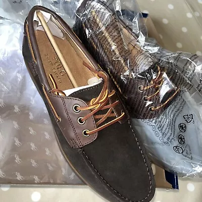 Polo Ralph Lauren Bienne Boat Shoes Size 9 Eu 43 Brand New In Box • £75