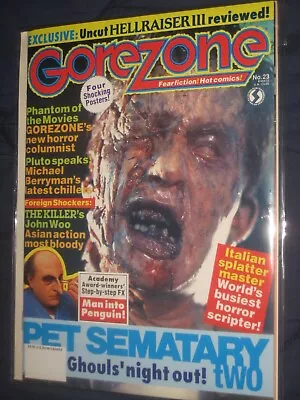 $14.99 • Buy GOREZONE #23  -  W/ Posters . PET CEMETARY    VF+