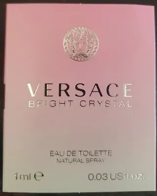 Versace BRIGHT CRYSTAL Eau De Toilette EDT 0.03 Oz Spray Sample Size • $8.99