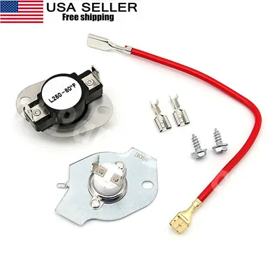 Thermal Cut Off Kit Dryer Thermostat KitchenAid Whirlpool Maytag Kenmore 279816 • $7.88