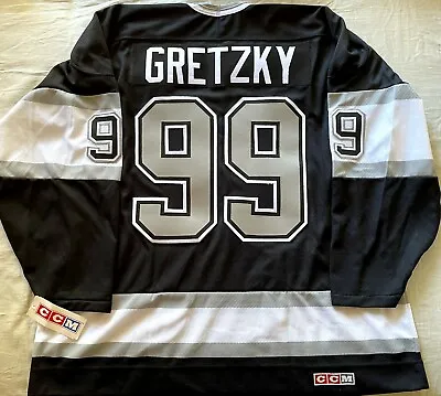 Wayne Gretzky Los Angeles Kings 1993 Stanley Cup Authentic CCM Black Jersey NWT • $599.99