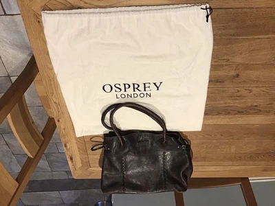 £4.99 • Buy Osprey Chocolate Brown Leather Shoulder/Hand Bag