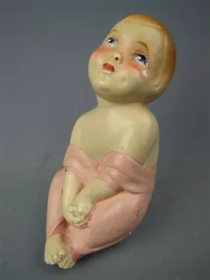 Antique 1919 Hy Mayers Tiss-Me Chalkware Figurine Girl 4.75  • $39.95