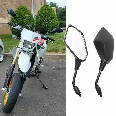 Motorcycle Side Mirrors Black For Suzuki DRZ400sm DRZ400S DRZ400 DR350 DR200se • $25.17