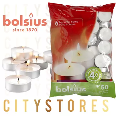 1-1200 4hr 8hr Long Burn Unscented Plain Tealight Candles Unfragranced Burner A1 • £12.48