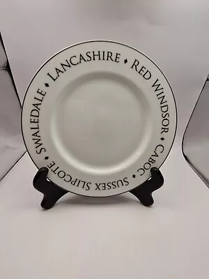 Vintage Fairmont & Main Script Great British Cheese Plate Dessert Plate 22cm • £10