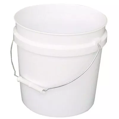 Leaktite 2 Gallon Plastic Paint Bucket With Handle White • $8.99