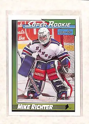 1990-91 O-Pee-Chee Super Rookie #11 Mike Richter RC EX • $1.99