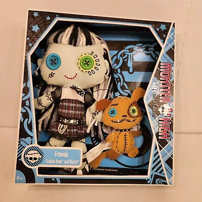 Monster High Friends Plush Doll Frankie Stein & Watzit ~ Retired ~ Rare 2009 • $99.99