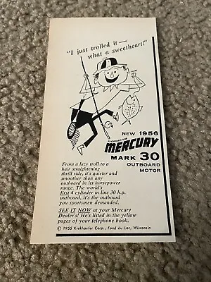 Vintage 1956 KIEKHAEFER MERCURY MARK 30 OUTBOARD BOAT MOTOR PRINT AD #7 1950s • $7.99