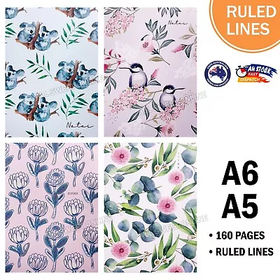 A6 A5 Ruled Notebook Note Book Card Cover Stationery Diary Journal Office School • $5.95