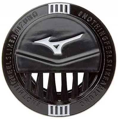 Mizuno Golf Ball Coin Marker With Brush 5LJD183400 Black Zinc Alloy Ironmagnet • $34.03