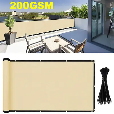 Privacy Fence Screen Windscreen Mesh Shade Tarp Cover Commercial Grade 200 GSM • $69.98
