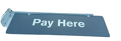 Large Commerical Pay Here Metal Frame Wall Hanging Store Concession Food Sign • $124.95