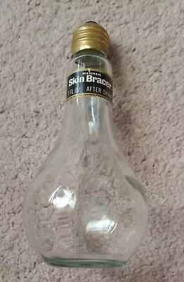 Vintage Mennen Skin Bracer Light Bulb After Shave Glass Bottle 7 0z Empty  • $11.99