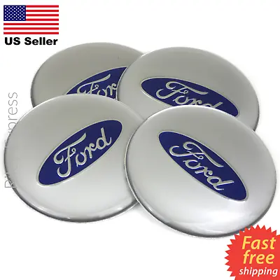 (4 Pack) Ford Wheel Center Cap Sticker Emblem Decals 2.55  Dome Resin Surface • $11.88