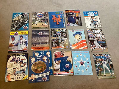 1971-1981 New York Mets Official Yearbook/Scorecard LOT (17) Vintage RARE • $149.95