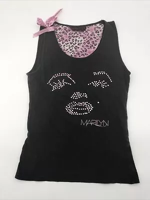 Marilyn Monroe Tank Top Women Medium Rhinestones..#6328 • $14.99