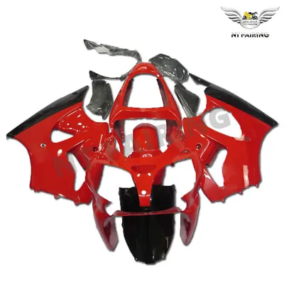 LD Injection Fairing Kit Red Black Fit For KWA 2000-2002 ZX6R ZX-6R A034 • £379