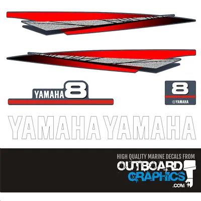 Yamaha 8hp 2 Stroke Outboard Engine Decals/sticker Kit • $35.13