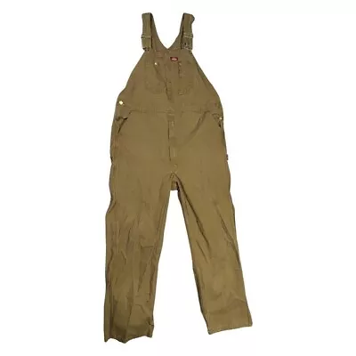 Dickies Overalls Men's 40X30 Brown Yellow Classic Bib • $32