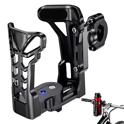 Motorcycle Cup Holder Water Bottle Holder With Adjustable Mounting Bracket • $34.89