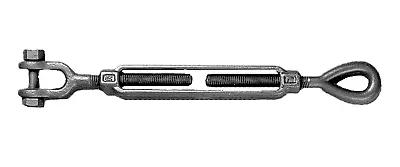 Eye/Jaw Turnbuckle For Wire Rope Cable 5/8  X 12   • $18.15