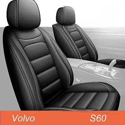 For Volvo S60 2001-2019 Leather 5-Seat Front& Rear Car Seat Cover Cushion Pad • $122.39
