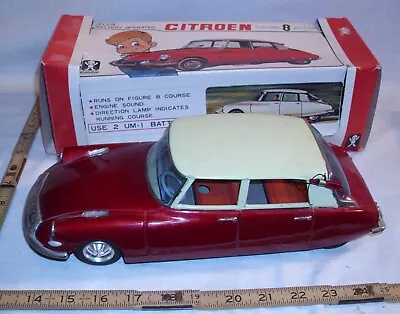 Bandai Citroen Ds 19 Car Large Tin Battery Toy Japan Boxed • $349.99