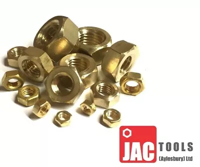 £2.19 • Buy Brass Nuts Full Hexagon For Bolts & Screws M2 M3 M4 M5 M6 M8 F&f