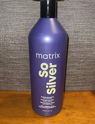 Matrix So Silver Purple Shampoo For Blondes 33.8 Oz **sealed * • $32.89