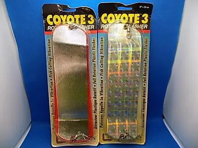 LUHR JENSEN COYOTE 3 ROTATING FLASHER 11  MISC COLORS (lot Of 2) • $19.99
