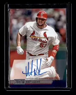 Matt Adams 2014 Stadium Club Autographs #MA Auto • $4.95