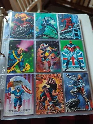 1992 Marvel Masterpieces Skybox Complete Set Of 100 Base Cards  • $75