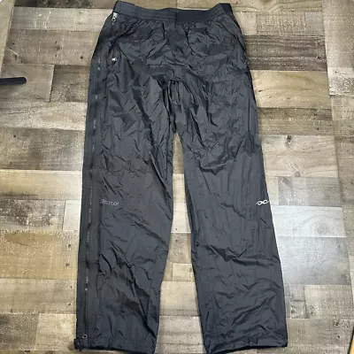 Marmot Size XL Rain Pants Black Gull Zip Waterproof Hiking Outdoor Nylon Precip • $45