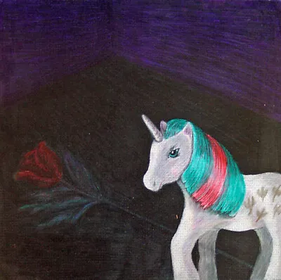 Gusty With Rose 8x10 Gothic Art Print Signed Artist KSams My Little Pony UNICORN • $19.20