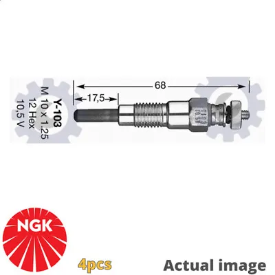 4x New Glow Plug For Nissan Pick Up D21 Sd25 Sd23 Navara Pickup D21 Datsun D21 • $117.21