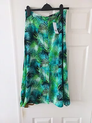 £10 • Buy Dorothy's Perkins Tropical Midi Skirt Size 12