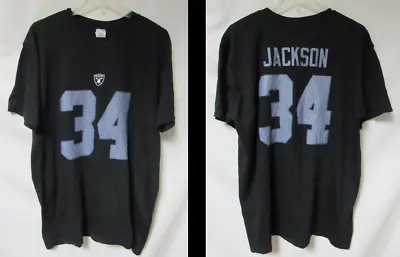 Oakland Raiders Bo Jackson #34 Men's Size X-Large Retired Player T-Shirt C1 5743 • $21.24