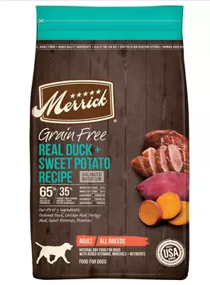 Merrick Premium Grain Free Dry Adult Dog Food Wholesome And 22.0 Lb. Bag • $46.78