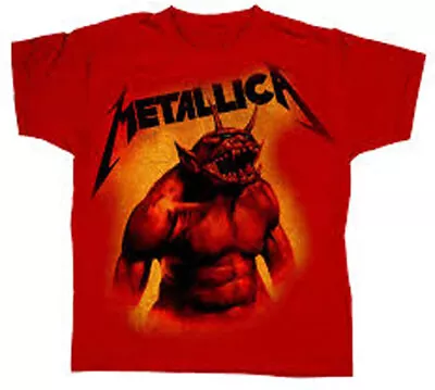 Official Metallica Jump In The Fire Toddler Child Red T Shirt Metallica Tee • £22.95