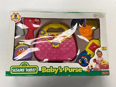 Vintage Fisher Price Sesame Street Baby’s Purse Gaby Elmo 8 Piece Playset 1999 • $44.99