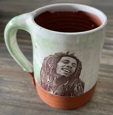 Bob Marley  One Love  Signed Clay By Tay Pottery Mug • $25