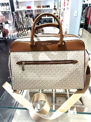 Michael Kors Ladies Large Travel Duffle Bag Vacation Getaway Trip Plane Vacation • $210