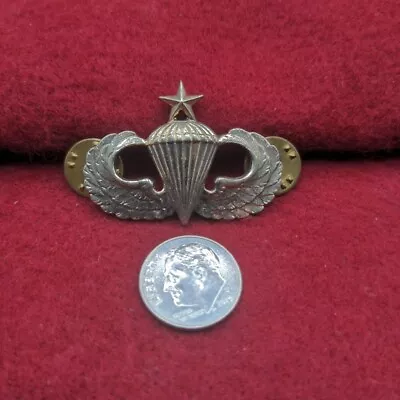 Post WWII/2 US Army Senior Paratrooper Wings Meyer Marked Full-size Clutch-back. • $9.99