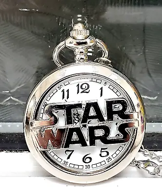 £0.06 • Buy Star Wars Fob Silver Watch Pendant Steam Punk Space Opera Darth Vader Movies UK