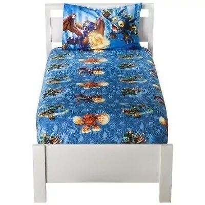 RARE SOLD OUT Skylanders 2 Piece Sheet Set Micro Mink Fitted Sheet Pillowcase • $99.99