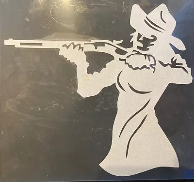 NEW 6.25” Girl Holding Shotgun Silver Wall Car Laptop Vinyl Decal • $14.99